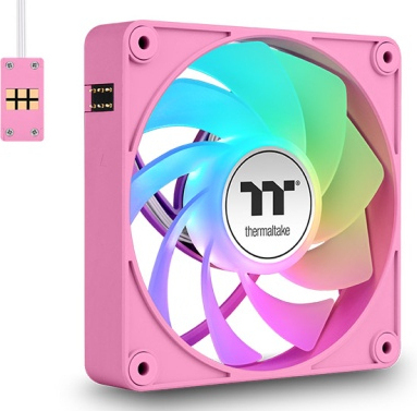 Thermaltake ct120 ex reverse sync pc cooli 776727 2 orig - Thermaltake CT120 EX Reverse ARGB Sync PC 120mm Case Fan (Pink)