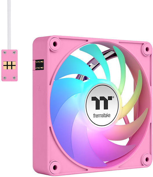 Thermaltake ct120 ex sync pc cooling fan 776669 2 orig - Thermaltake CT120 EX ARGB Sync PC Cooling Fan 120mm Case Fan (Pink)