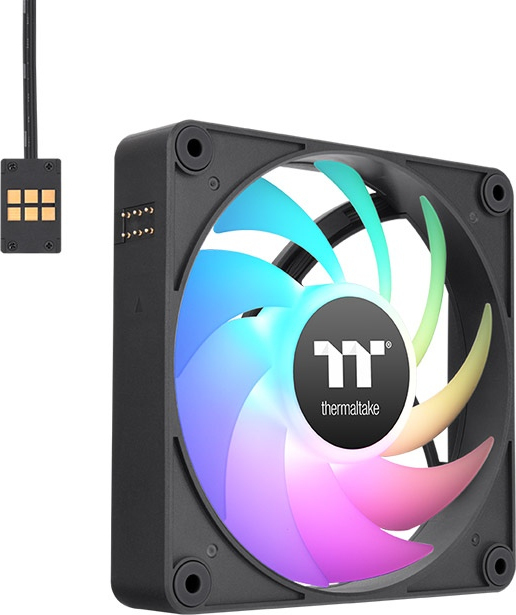 Thermaltake ct120 ex sync pc cooling fan 776728 3 orig - Thermaltake CT120 EX ARGB Sync PC Cooling Fan 120mm Case Fan (Black)