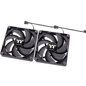 Thermaltake Thermaltake Ct120 - Ventilator Koeler Voor Pc - 2X120Mm - Stil - Pwm 500-2000 Rpm - Modulair - Zwart