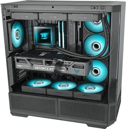 Thermaltake ct140 ex infinity computer beh 9319765 5 orig - Thermaltake CL-F242-PL14SW-A 140mm 3-pack Case Fan (zwart)