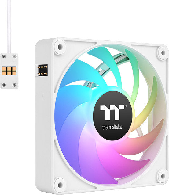 Thermaltake ct140 ex sync pc cooling fan 776641 3 orig - Thermaltake CT140 EX ARGB Sync PC Cooling Fan 140mm Case Fan (White)