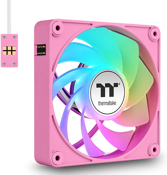 Thermaltake ct140 ex sync reverse ventilat 776572 2 orig - Thermaltake CT140 EX Reverse ARGB Sync PC 140mm Case Fan (Pink)