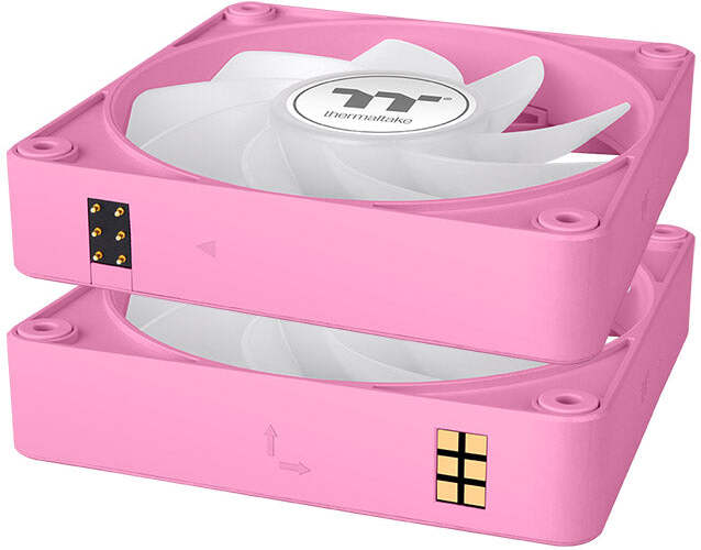 Thermaltake ct140 ex sync reverse ventilat 776572 3 orig - Thermaltake CT140 EX Reverse ARGB Sync PC 140mm Case Fan (Pink)