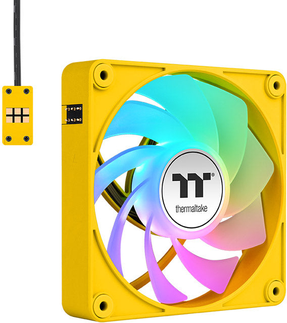 Thermaltake ct140 ex sync reverse ventilat 776607 2 orig - Thermaltake CT140 EX Reverse ARGB Sync 140mm Case Fan (Yellow)