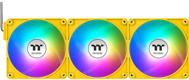 Thermaltake ct140 ex sync reverse ventilat 776607 - Thermaltake CT140 EX Reverse ARGB Sync 140mm Case Fan (Yellow)
