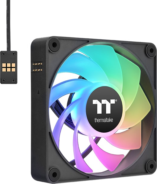 Thermaltake ct140 ex sync reverse ventilat 776723 2 orig - Thermaltake CT140 EX Reverse ARGB Sync PC 140mm Case Fan (Black)
