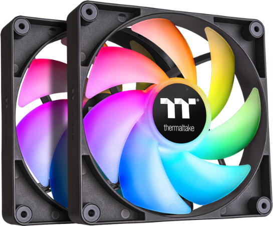 Thermaltake ct140 sync ventilator koeler v 776612 2 orig - Thermaltake CT140 ARGB Sync PC Cooling Fan 140mm Case Fan (Black)