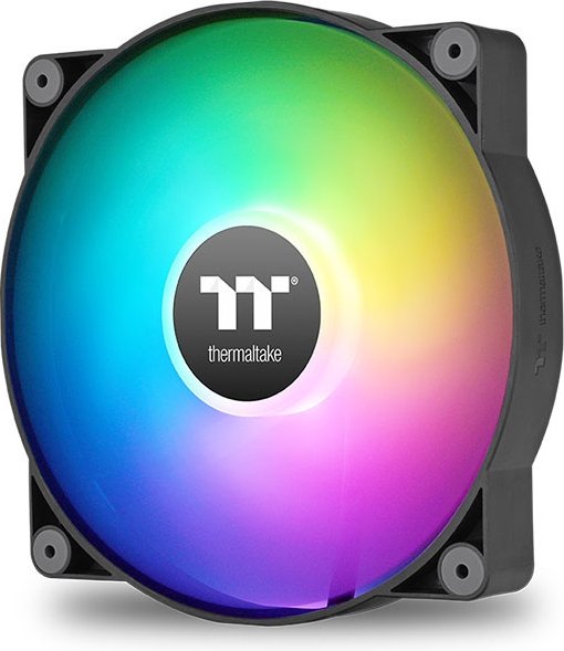 Thermaltake ct200 ventilator 20 cm zwart 1 776733 - Thermaltake CT200 ARGB Sync PC Cooling Fan 200mm Case Fan (Black)