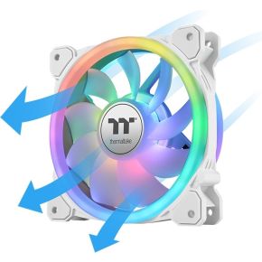 SWAFAN 12 RGB Radiator Fan TT Premium Edition White 120mm Case Fan (White) - afbeelding 3