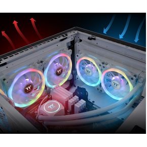 SWAFAN 12 RGB Radiator Fan TT Premium Edition White 120mm Case Fan (White) - afbeelding 4