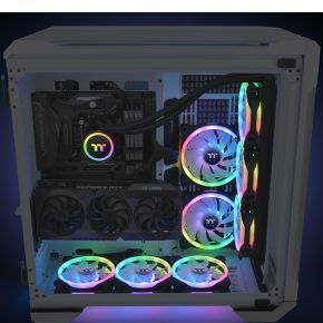 SWAFAN 14 RGB Radiator Fan TT Premium Edition 140mm Case Fan (Black) - afbeelding 3