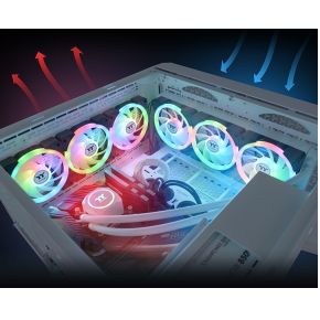 SWAFAN EX12 ARGB Sync PC Cooling Fan TT Premium Edition 120mm Case Fan (Black) - afbeelding 6