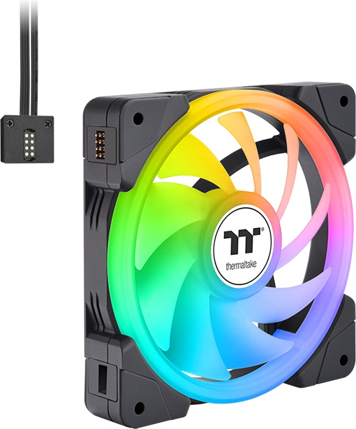Thermaltake swafan ex14 pc cooling fan tt 2 orig - Thermaltake SWAFAN EX14 ARGB Sync PC Cooling 140mm Case Fan (Black)