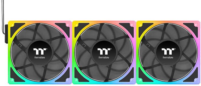 Thermaltake toughfan ex 120 sync ventilato 776351 - Thermaltake TOUGHFAN EX 120 ARGB Sync PC 120mm Case Fan (Black)