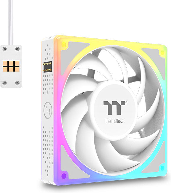 Thermaltake toughfan ex 120 sync ventilato 776725 2 orig - Thermaltake TOUGHFAN EX 120 ARGB Sync White 120mm Case Fan (White)