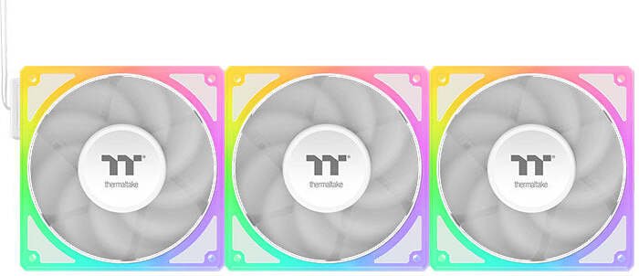 Thermaltake toughfan ex 140 sync ventilato 776643 - Thermaltake TOUGHFAN EX 14 ARGB Sync PC Cooling 140mm Case Fan (White)