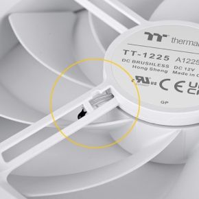 Thermaltake TS120 White Computer behuizing Luchtkoeler Wit case fan, productafbeelding 6