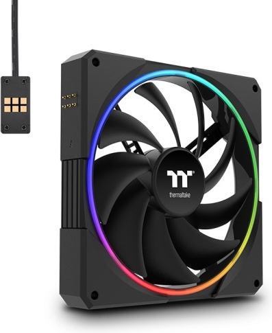 Thermaltake ts140 ex ventilator koeler voo 2 orig - Thermaltake TS140 EX RGB 140mm Case Fan (Black)