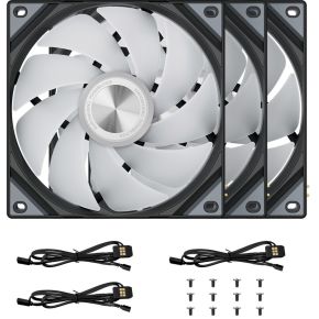 ROTA SL ARGB 120mm Fan Triple Pack - Black - afbeelding 6