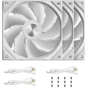 Rota SL ARGB Reverse 120mm Fan Triple Pack White - afbeelding 6