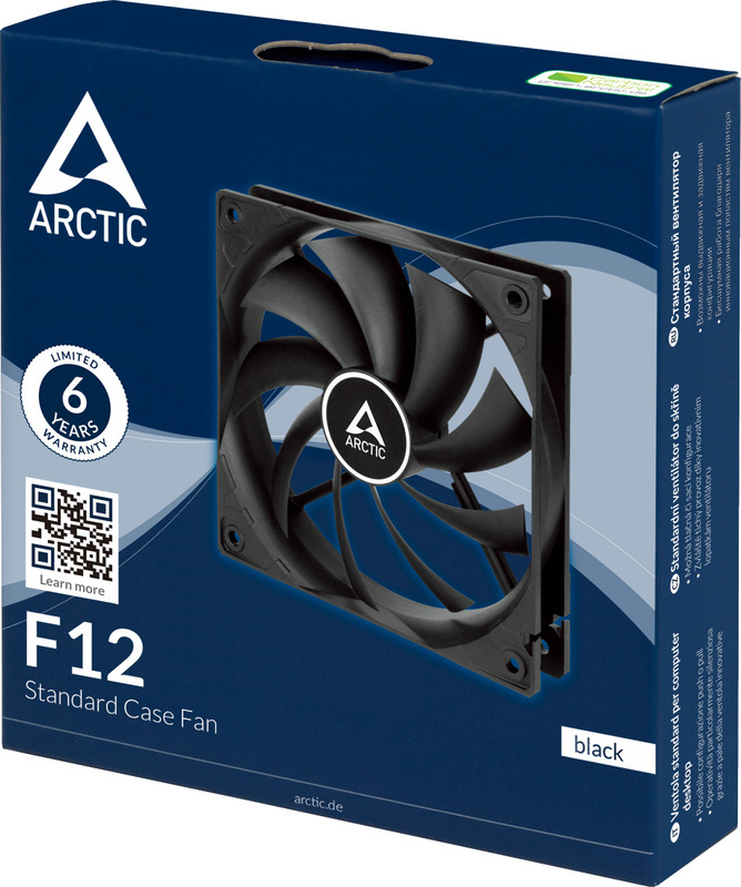 Ventilator voor box arctic f12 zwart zwar 4 orig - ARCTIC F12 120mm Standard Case Fan