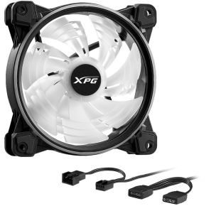 ADATA XPG Hurricane 120 ARGB PWM Black 120mm Case Fan (Black) - afbeelding 3