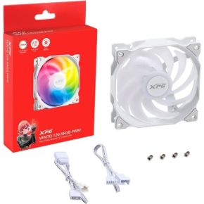 Vento 120 ARGB PWM White 120mm Case Fan (White) - afbeelding 4