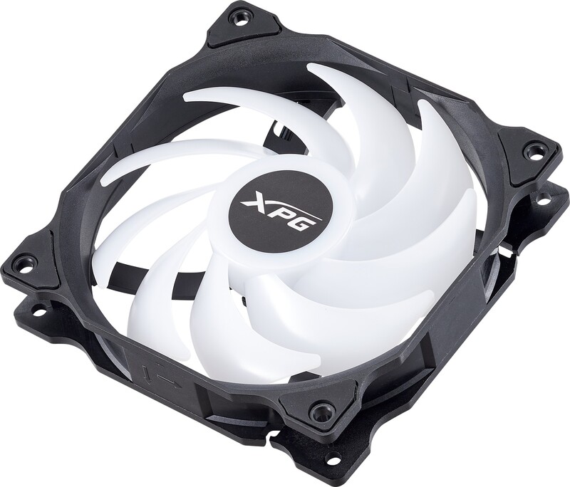 Xpg vento r 120 pwm 3 pack 777026 2 orig - XPG Vento R 120 ARGB PWM Reverse Blade 3-Pack 120mm Case Fan (Black)