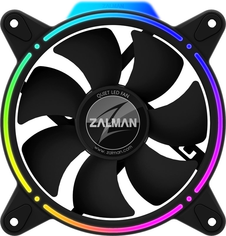 Zalman zm rfd120a 120mm double sided - Zalman ZM-RFD120A Spectrum RGB LED 120mm Case Fan (Black)