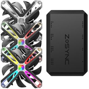 SF120A3 ARGB PWM 120mm Triple Pack with Z-Sync Controller - afbeelding 2