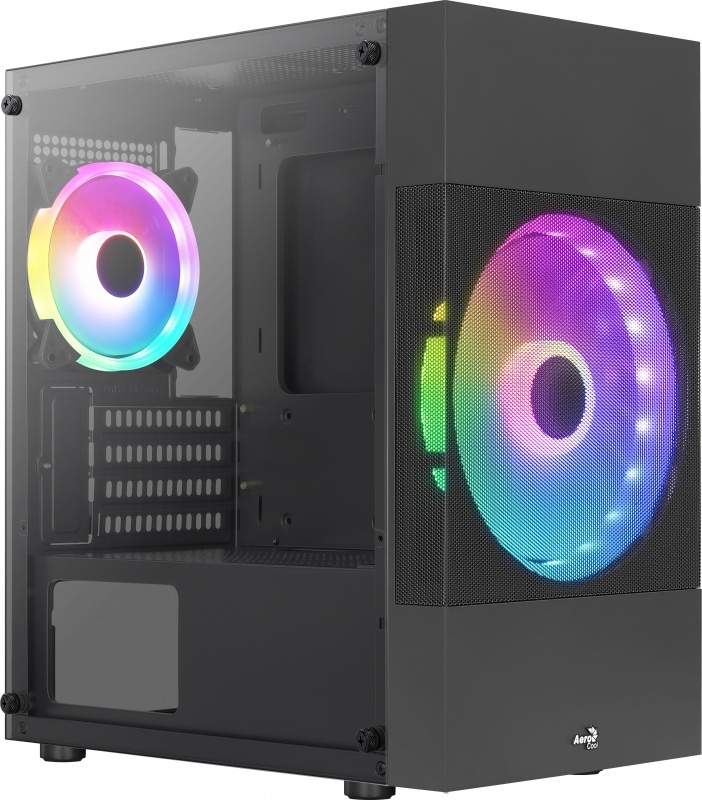 Aerocool atomic lite mini tower zwart 1856 2 orig - Aerocool Atomic Lite Mini Tower Behuizing (Black)