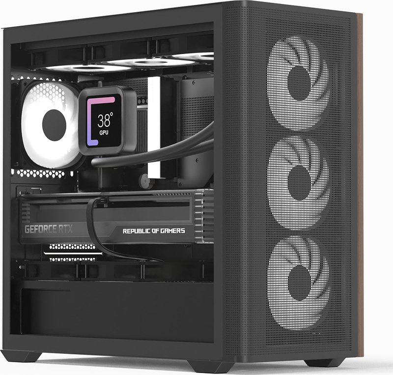 Aerocool b301a mini tower behuizing 398665 - Aerocool D301A-G-BK-V2 Behuizing