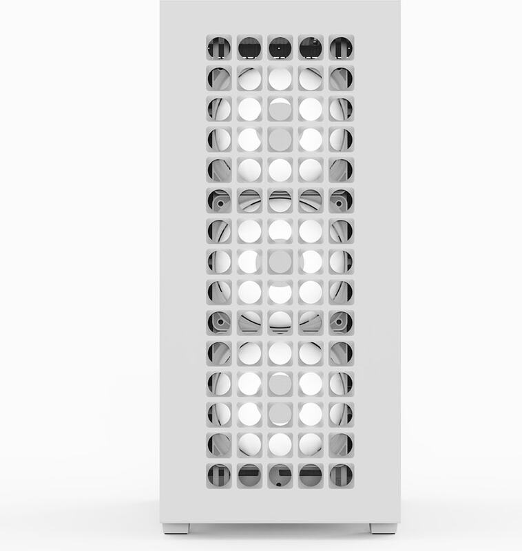 Aerocool b502a midi tower behuizing 2 orig - Aerocool D502A-G-WT-v1 Behuizing