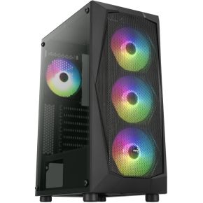 Falcon v2 RGB Midi Tower Behuizing (Zwart) - afbeelding 2