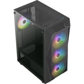 Falcon v2 RGB Midi Tower Behuizing (Zwart) - afbeelding 3