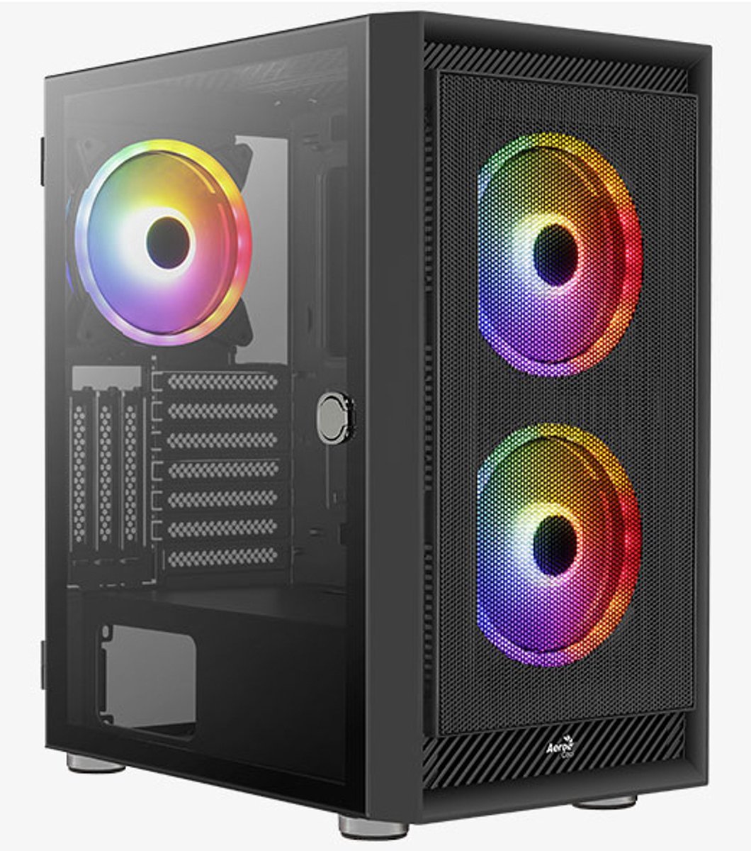 Aerocool Graphite-G-Bk-V2 Midi Tower Zwart behuizing