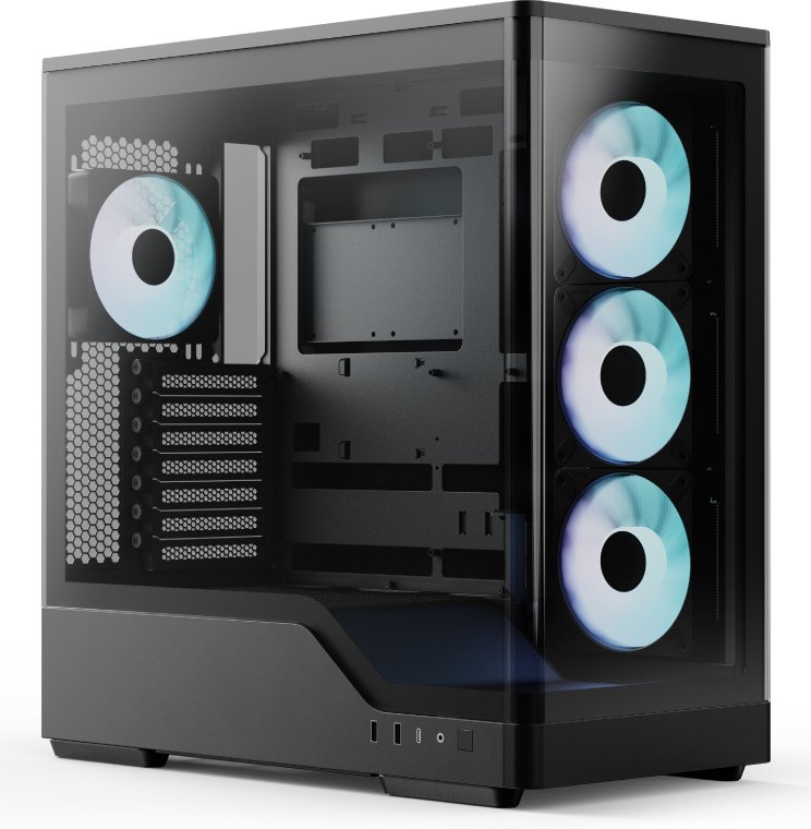Aerocool p500a computerbehuizing zwart - Aerocool P500A Behuizing