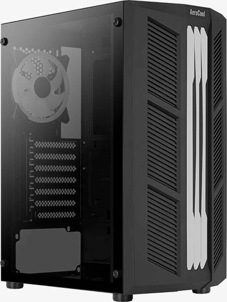 Aerocool Prime-G-Bk-V2 Midi Tower Zwart behuizing - afbeelding 3