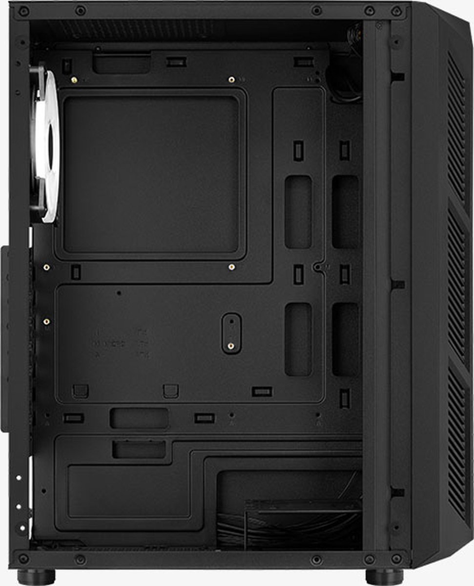 Aerocool Prime-G-Bk-V2 Midi Tower Zwart behuizing - afbeelding 5