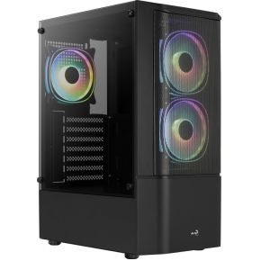 Aerocool Quantum Mesh Midi Tower Zwart behuizing - afbeelding 2