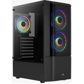 Aerocool Quantum Midi Tower Zwart behuizing