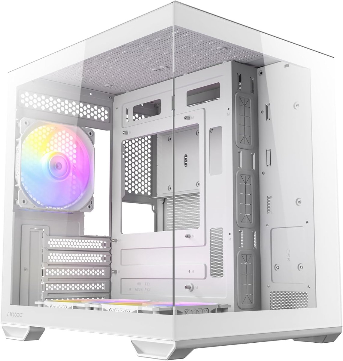 Antec cx60m pc behuizing mini tower 2 orig - Antec CX60M ARGB Behuizing (White)