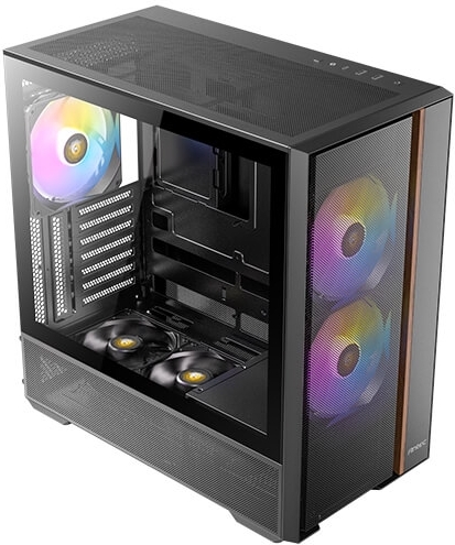 Antec flux rear midi tower zwart 2 orig - Antec FLUX Rear Behuizing