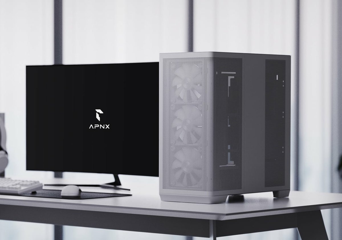 Apnx Apcm-Cr01043.21 Computerbehuizing Midi Tower Wit - afbeelding 2