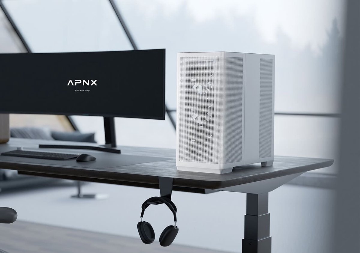 Apnx C1-R-Wt-V1 Midi Tower Wit behuizing - afbeelding 2