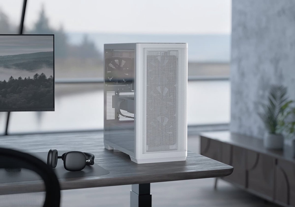 Apnx C1-R-Wt-V1 Midi Tower Wit behuizing - afbeelding 3