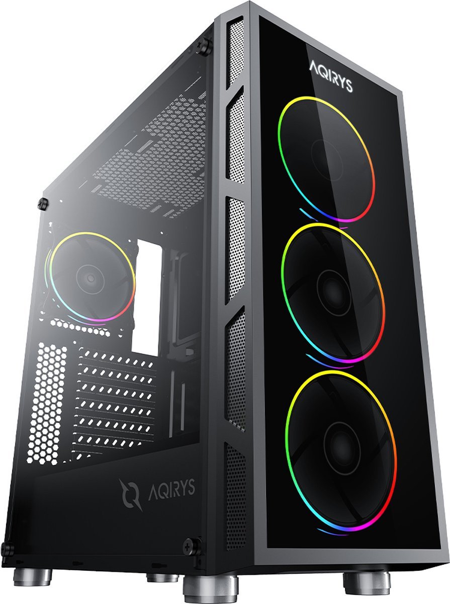 Aqirys Antares Midi Tower Zwart behuizing