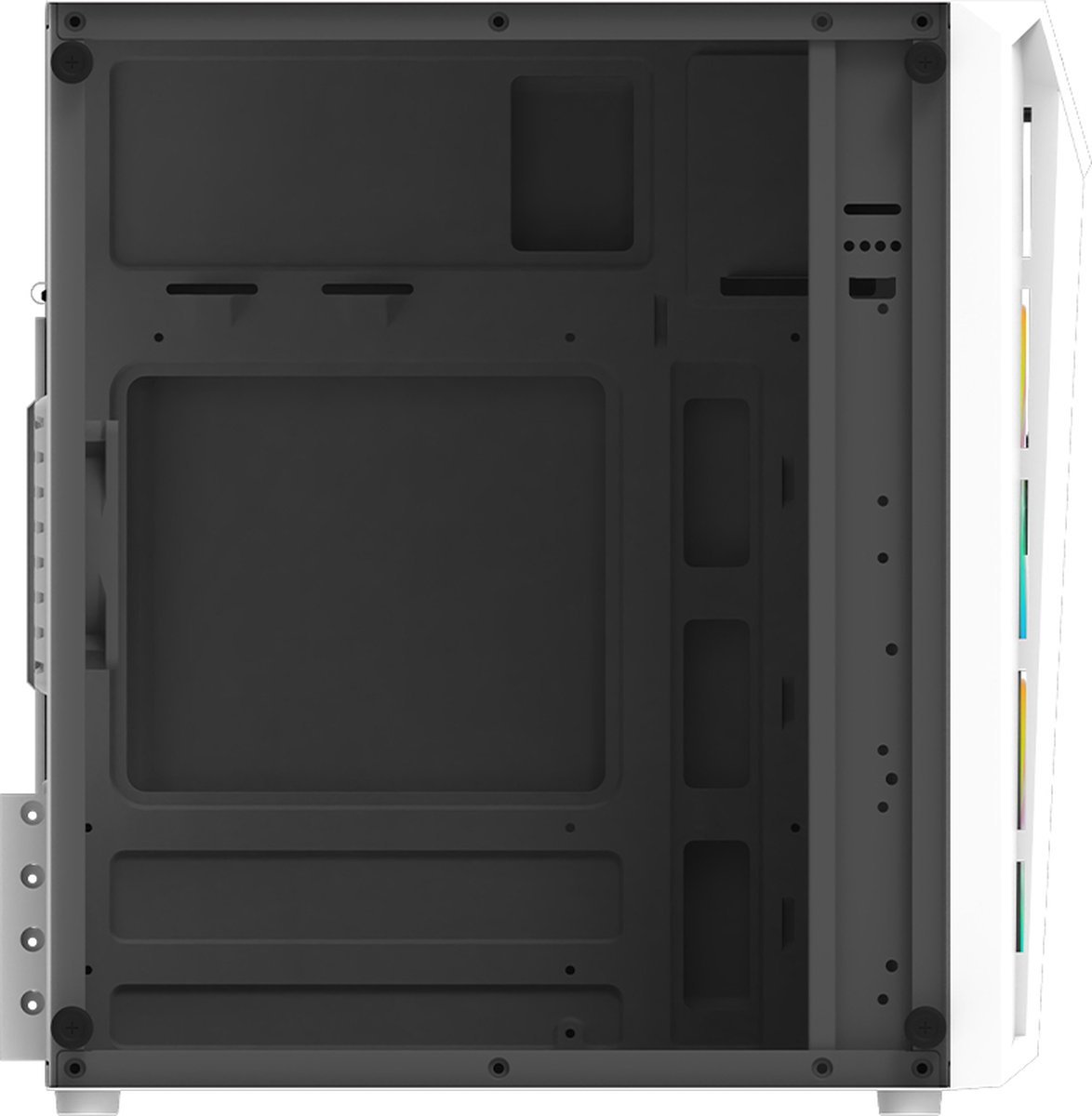 Aqirys Bellatrix Pro Mini Tower Wit behuizing - afbeelding 2