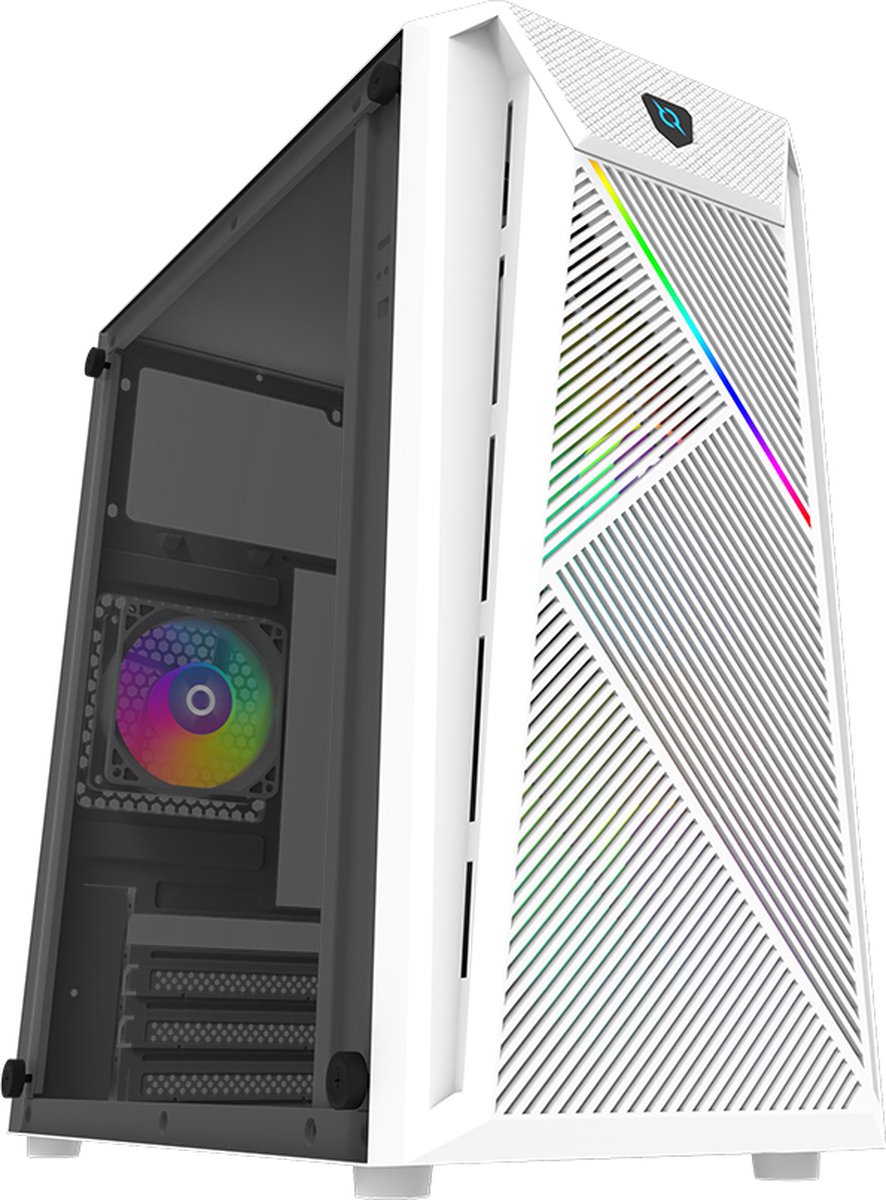 Aqirys Bellatrix Pro Mini Tower Wit behuizing - afbeelding 4